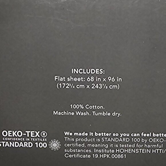 Twin 300 Thread Count Ultra Soft Printed Flat Sheet Paisley | Threshold™ - Picture 6 of 8